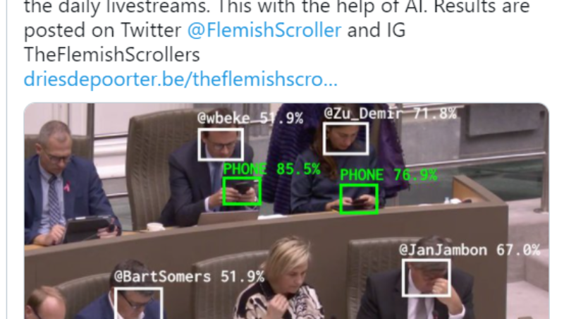 Flemish Politicians Phone Usage